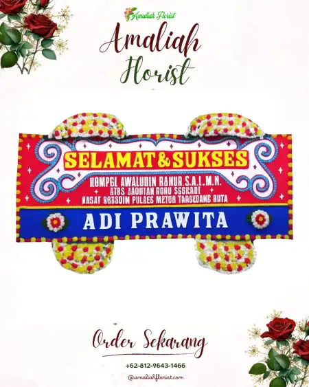Papan Bunga Ucapan Selamat Muara Dua Kisam